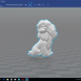 3D Modell Hund Cartoon - Vorschau