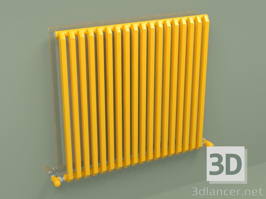 modèle 3D Radiateur SAX (H 680 18 EL, jaune melon - RAL 1028) - preview