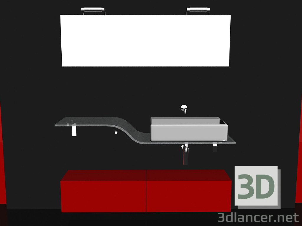 3d model Modular system for bathroom (song 10) - preview