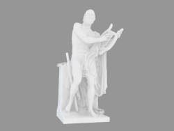 Escultura de mármol Homer