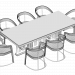 3d Стол Schubert by Longhi модель купить - ракурс