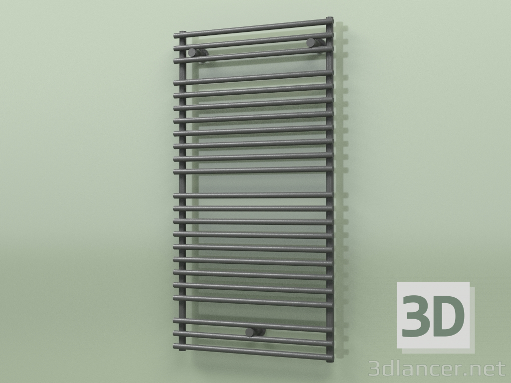 3D modeli Isıtmalı havlu askısı - Santorini (SAN 11 600 mm, RAL - 9005) - önizleme