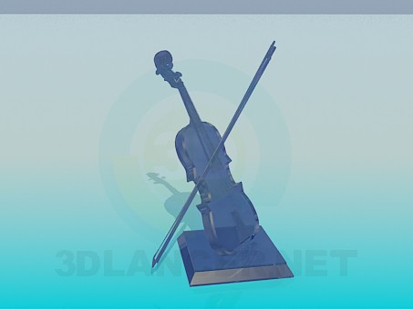 3d модель Сувенір - скрипка – превью