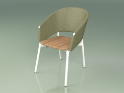Комфортное кресло 022 (Metal Milk, Olive)