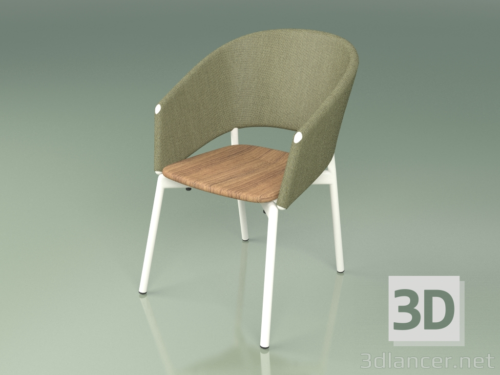 3D Modell Komfortstuhl 022 (Metal Milk, Olive) - Vorschau