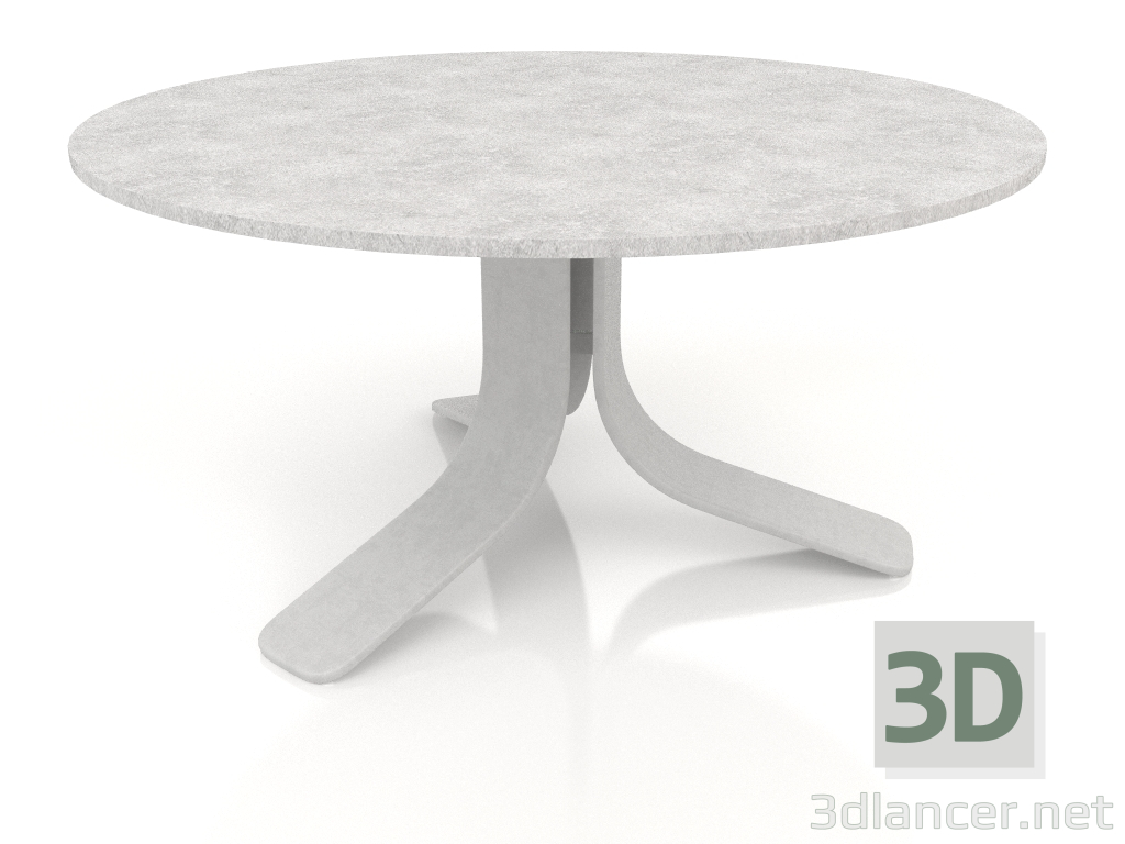 modello 3D Tavolino Ø80 (Grigio agata, DEKTON Kreta) - anteprima