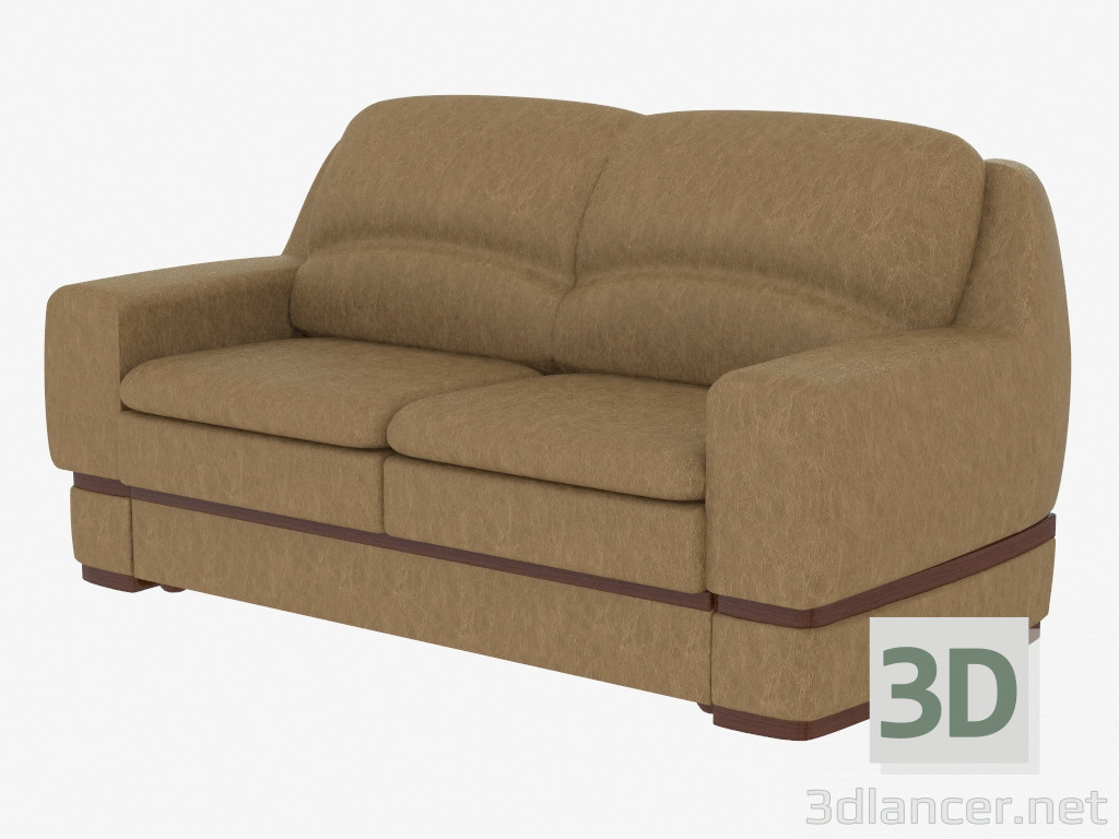 modèle 3D Canapé avec un lit - preview