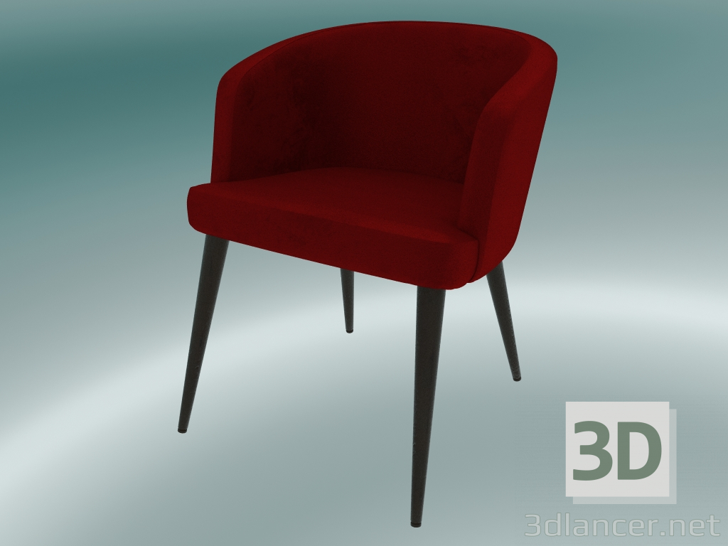 modèle 3D Demi chaise Joy (rouge) - preview
