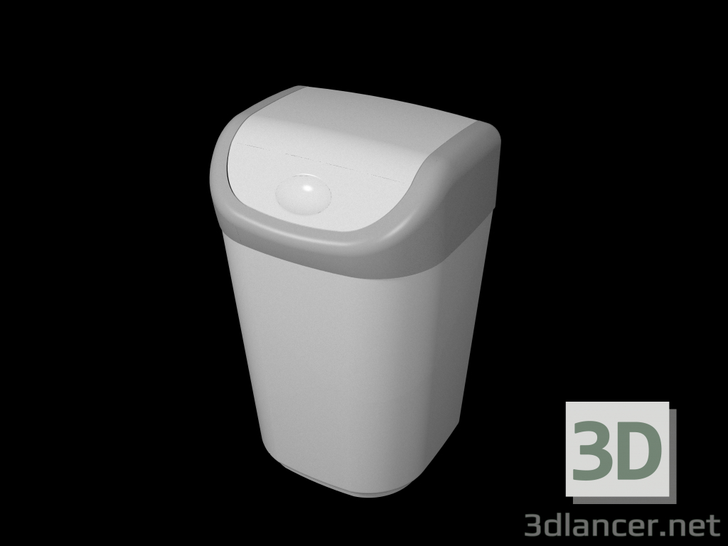 modello 3D Cestino dei rifiuti - anteprima