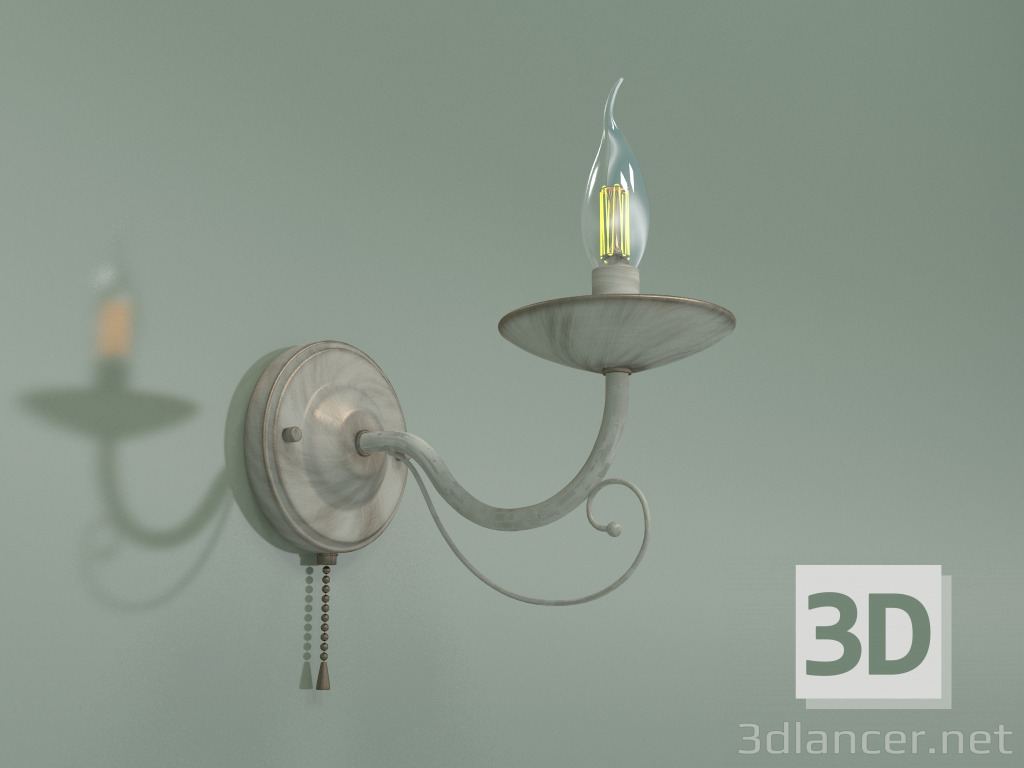3d model Sconce 22404-1 (white with gold) - preview
