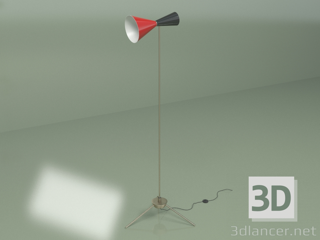 modello 3D Lampada da terra Stilnovo Style 1 lampada - anteprima