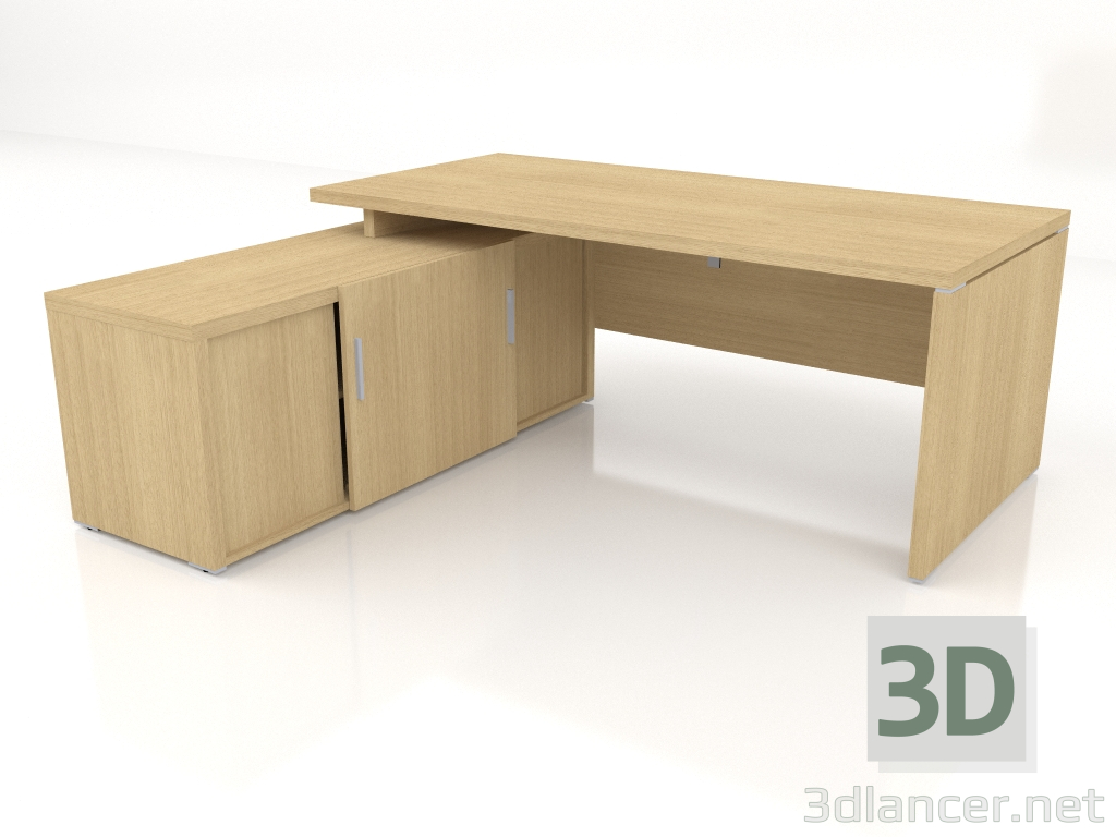 modèle 3D Table de travail Quando QU19 (1900x900) - preview