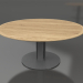 3D modeli Yemek masası Ø170 (Antrasit, İroko ahşap) - önizleme