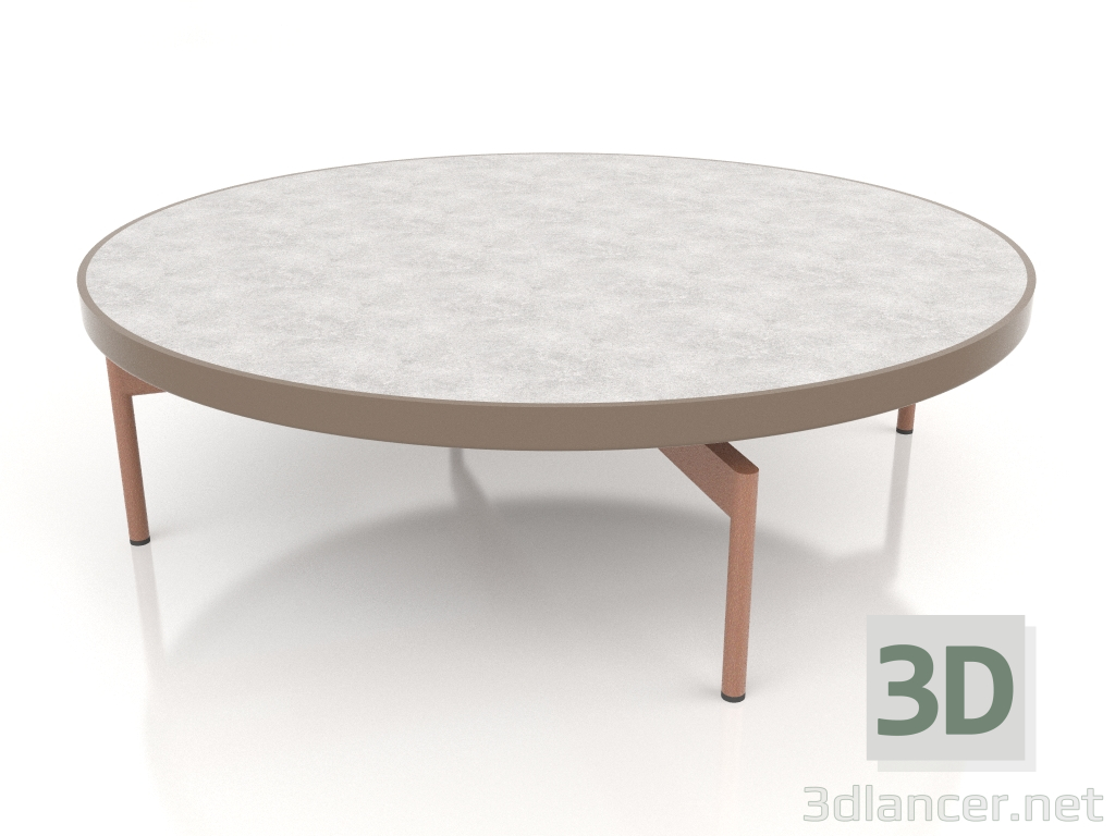 modello 3D Tavolino rotondo Ø120 (Bronzo, DEKTON Kreta) - anteprima