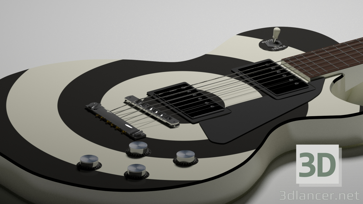 3d model Guitarra - vista previa