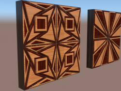 Paneles de madera 3d