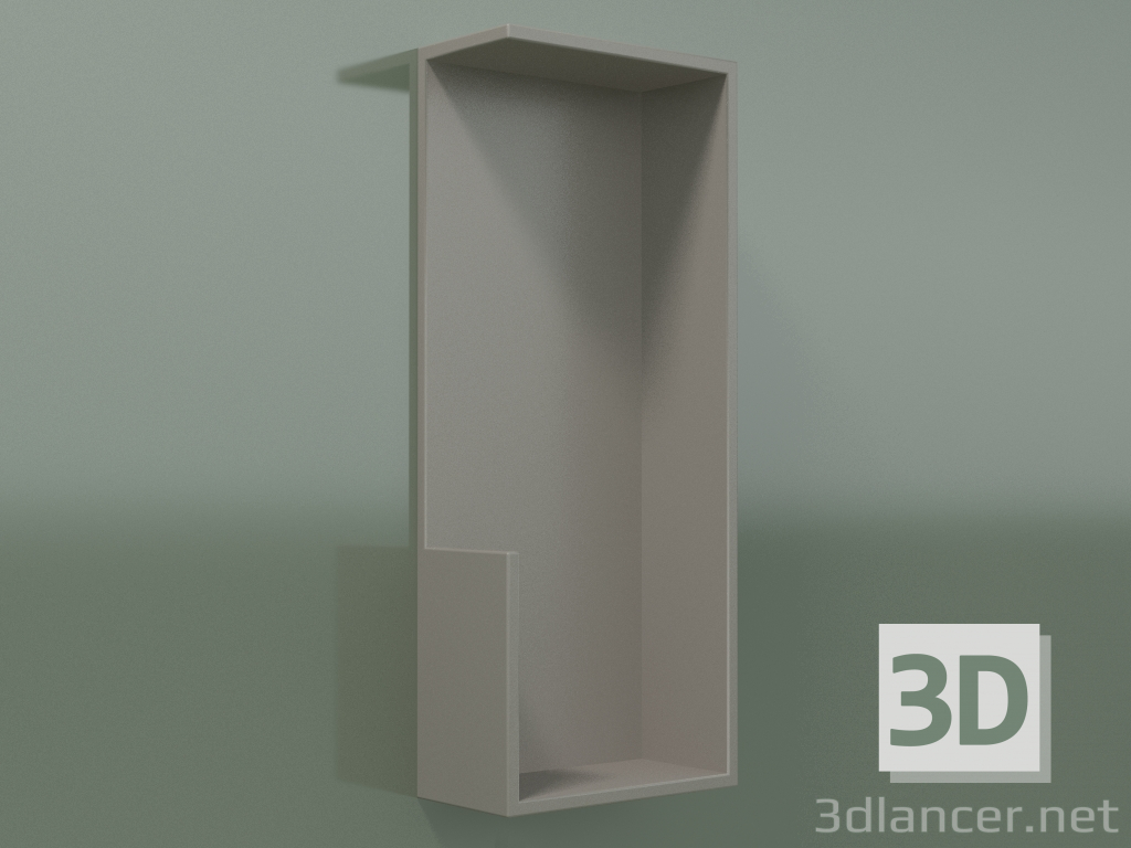 modèle 3D Etagère verticale (90U19002, Argile C37, L 24, P 12, H 60 cm) - preview