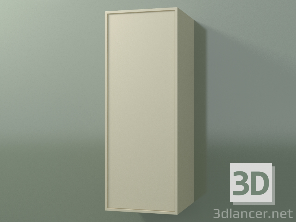 3D Modell Wandschrank mit 1 Tür (8BUBСDD01, 8BUBСDS01, Knochen C39, L 36, P 36, H 96 cm) - Vorschau