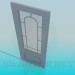 3D Modell Tür mit Glas - Vorschau