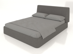 Ліжко двоспальне Picea 1600 (сірий)