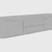 3 डी मॉडल लॉकर कम गॉर्डन लो स्मूथ (250x55xH56) - पूर्वावलोकन