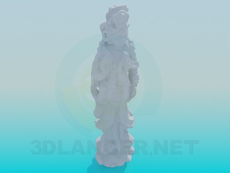 3 डी मॉडल वर्जिन की मूर्ति - पूर्वावलोकन