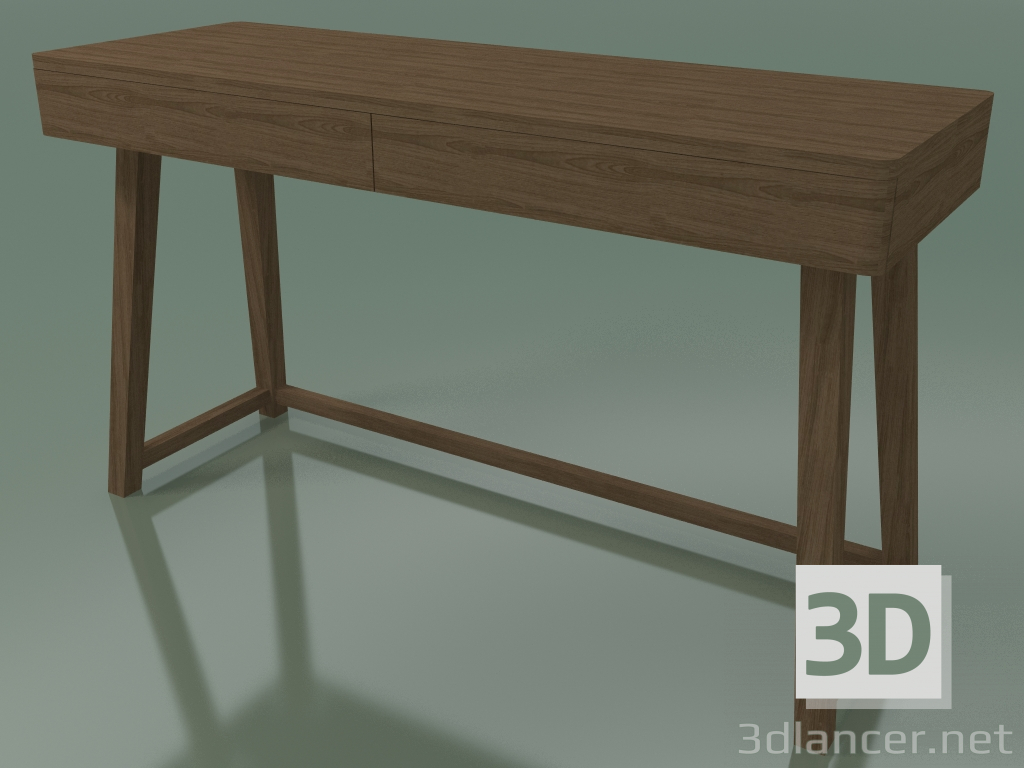 3D Modell Schreibtisch mit zwei Schubladen (50, Natural) - Vorschau