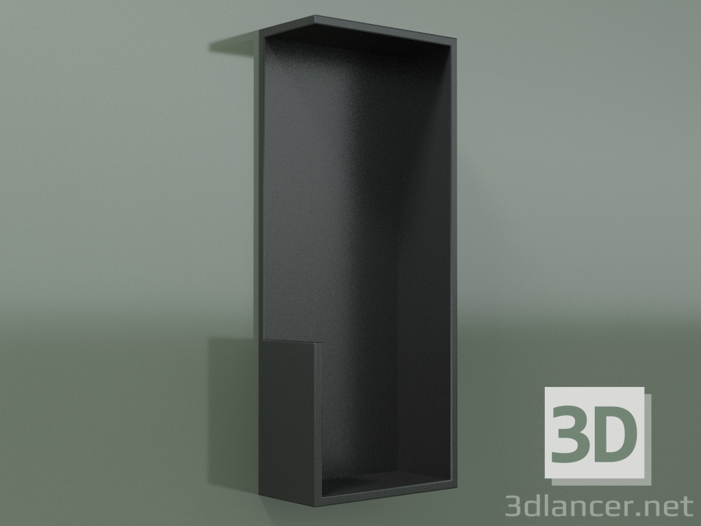 3d model Vertical shelf (90U19002, Deep Nocturne C38, L 24, P 12, H 60 cm) - preview