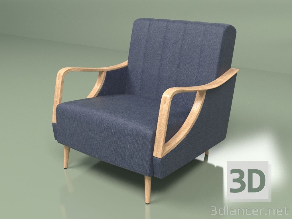 3d model Armchair Theodore - preview
