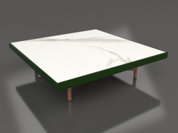 Square coffee table (Bottle green, DEKTON Aura)