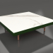 modello 3D Tavolino quadrato (Verde bottiglia, DEKTON Aura) - anteprima