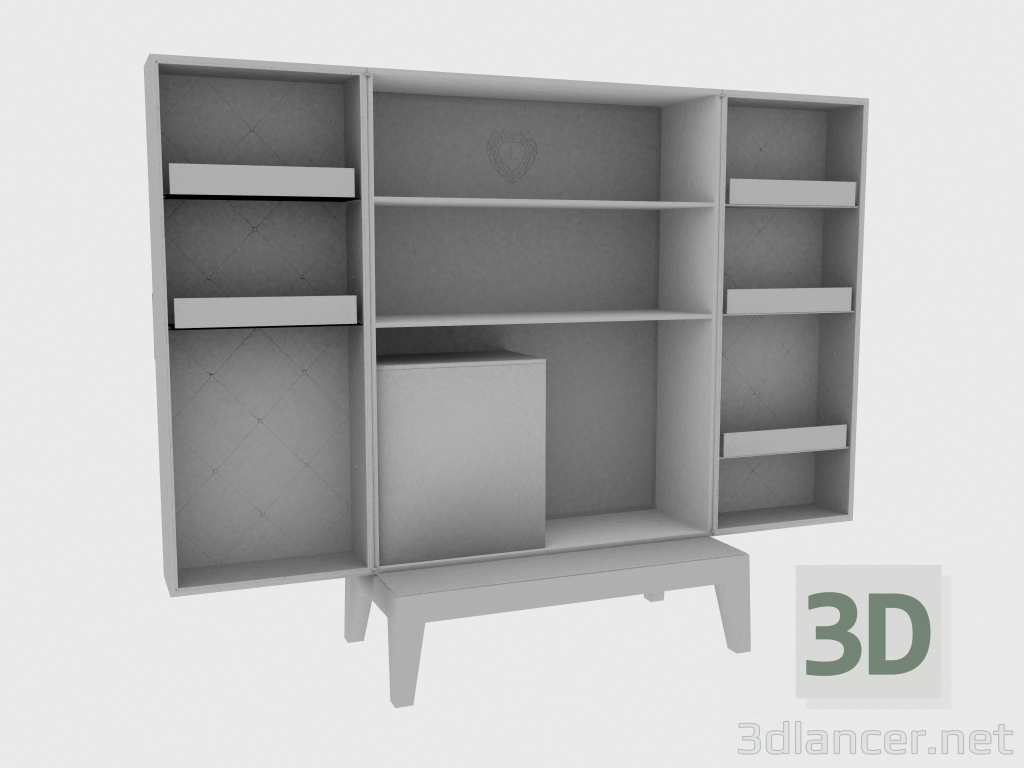 modèle 3D Armoire de bar GRANDEUR BAR UNIT (210x57xH165) - preview