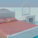 modèle 3D Situé dans la chambre à coucher - preview