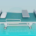 3d модель Больничная кровать – превью