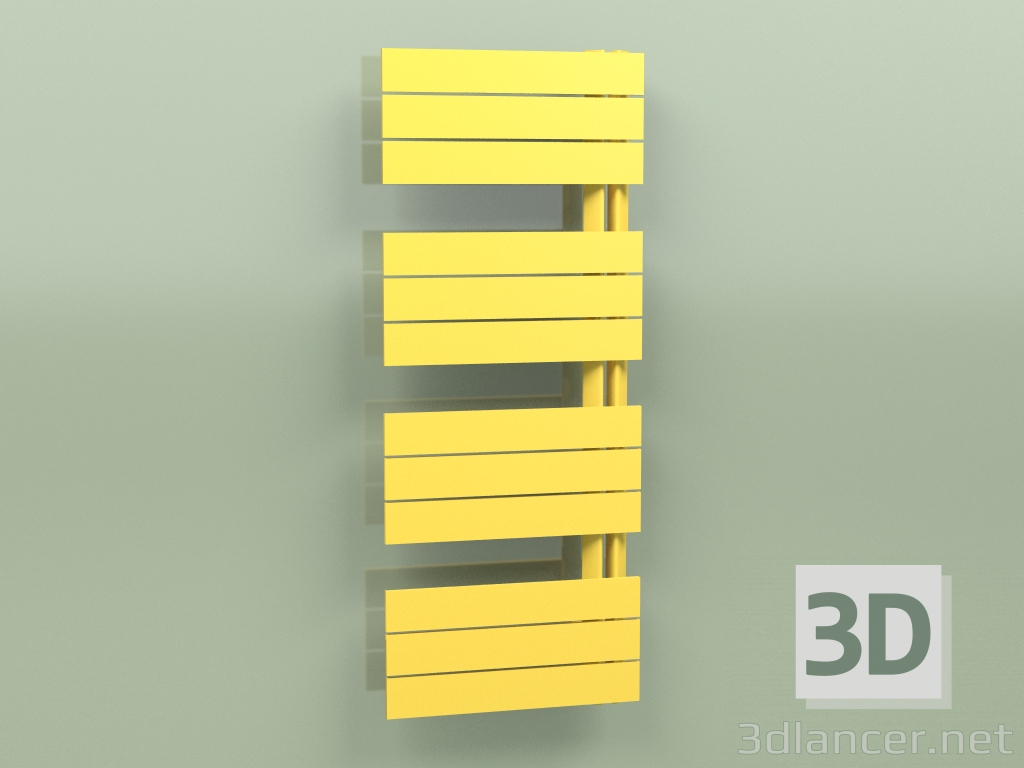 3D modeli Isıtmalı havlu askısı - Elato (1130 x 450, RAL - 1012) - önizleme