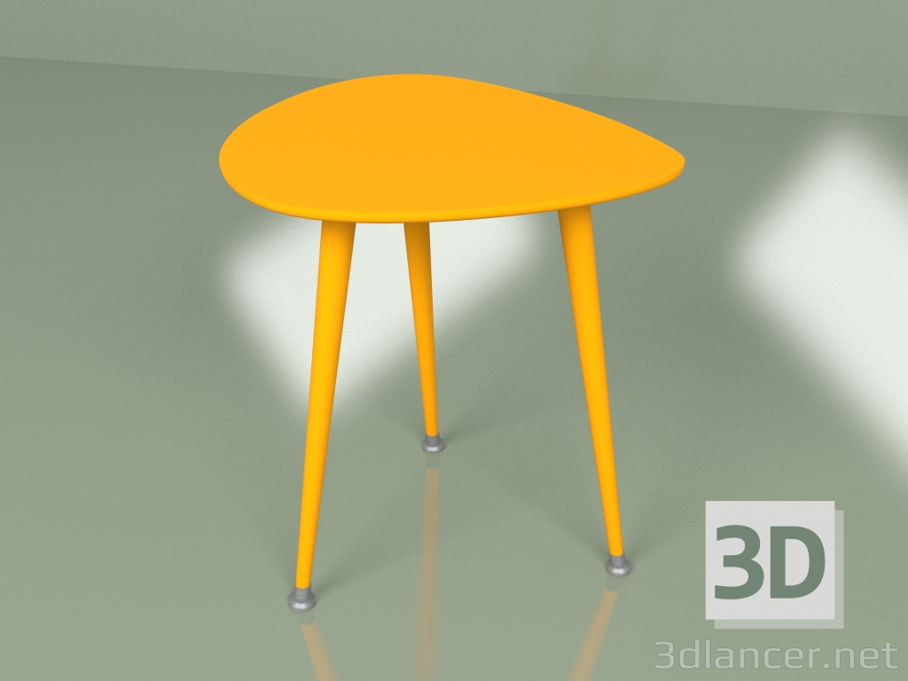 Modelo 3d Drop mesa lateral monocromática (laranja) - preview