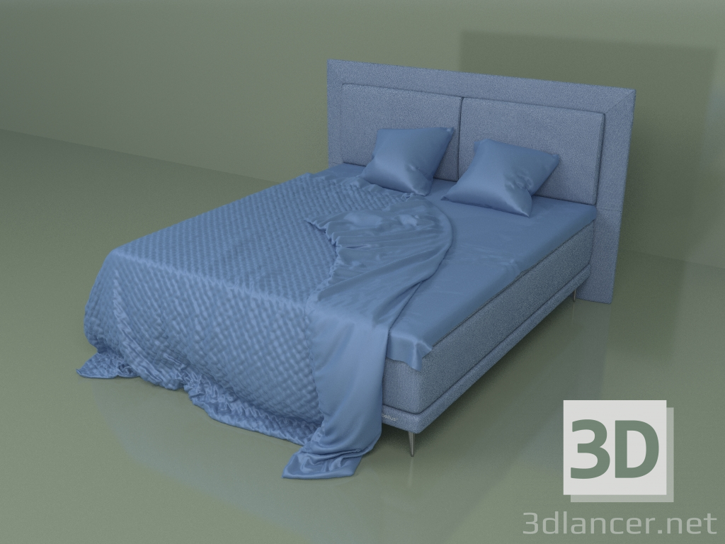 3d model Double bed Continental Galaxy - preview