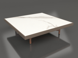 Tavolino quadrato (Bronzo, DEKTON Aura)
