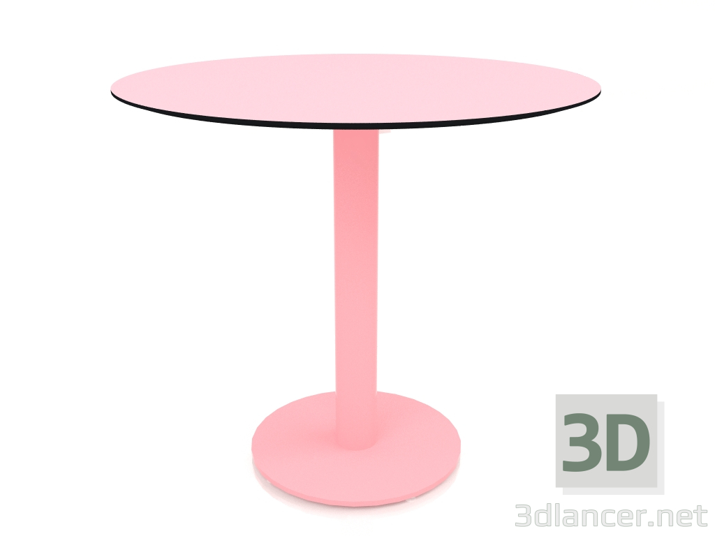 modèle 3D Table à manger sur pied colonne Ø80 (Rose) - preview