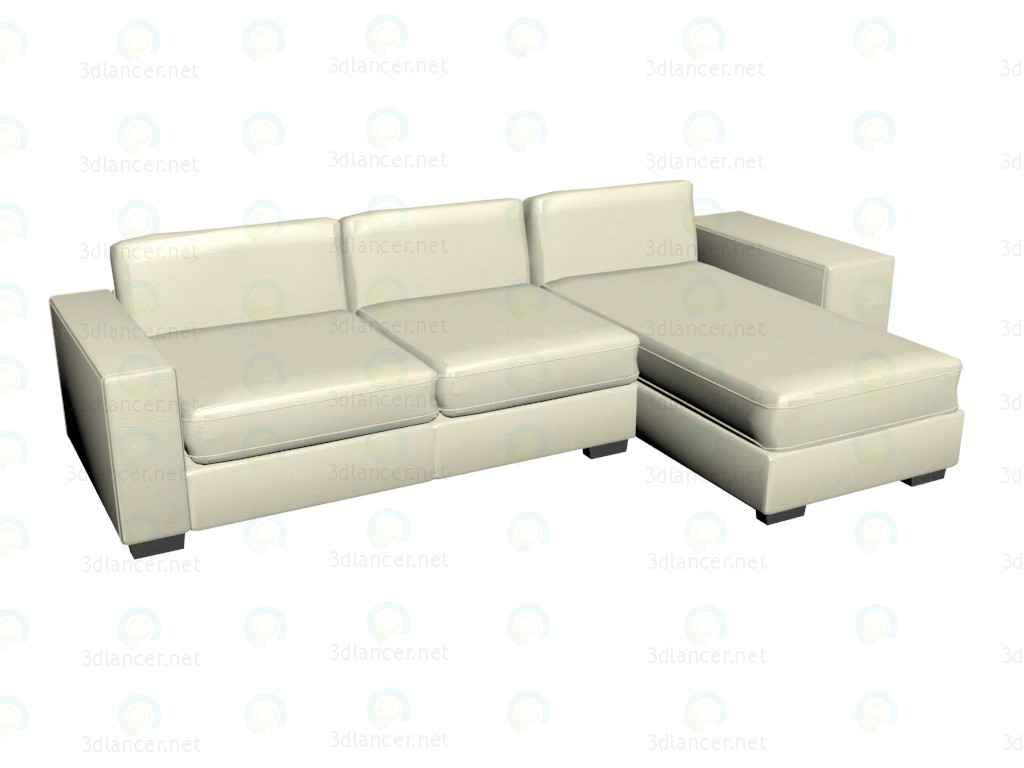 modello 3D Angolo divano james - anteprima