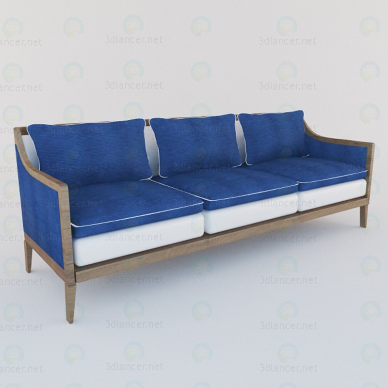 3 डी मॉडल Classic sofa - पूर्वावलोकन