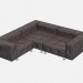 modello 3D divano ad angolo modulare Don Corleone Uli G136 - anteprima