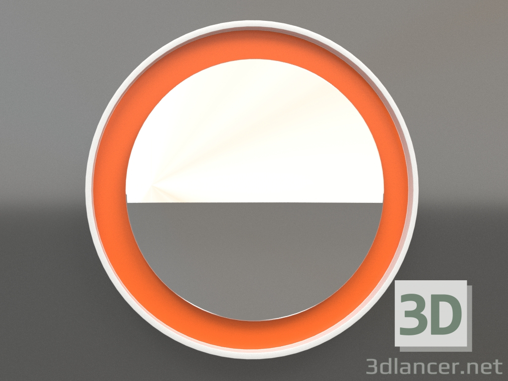 modello 3D Specchio ZL 19 (P=568, arancio brillante luminoso, bianco) - anteprima