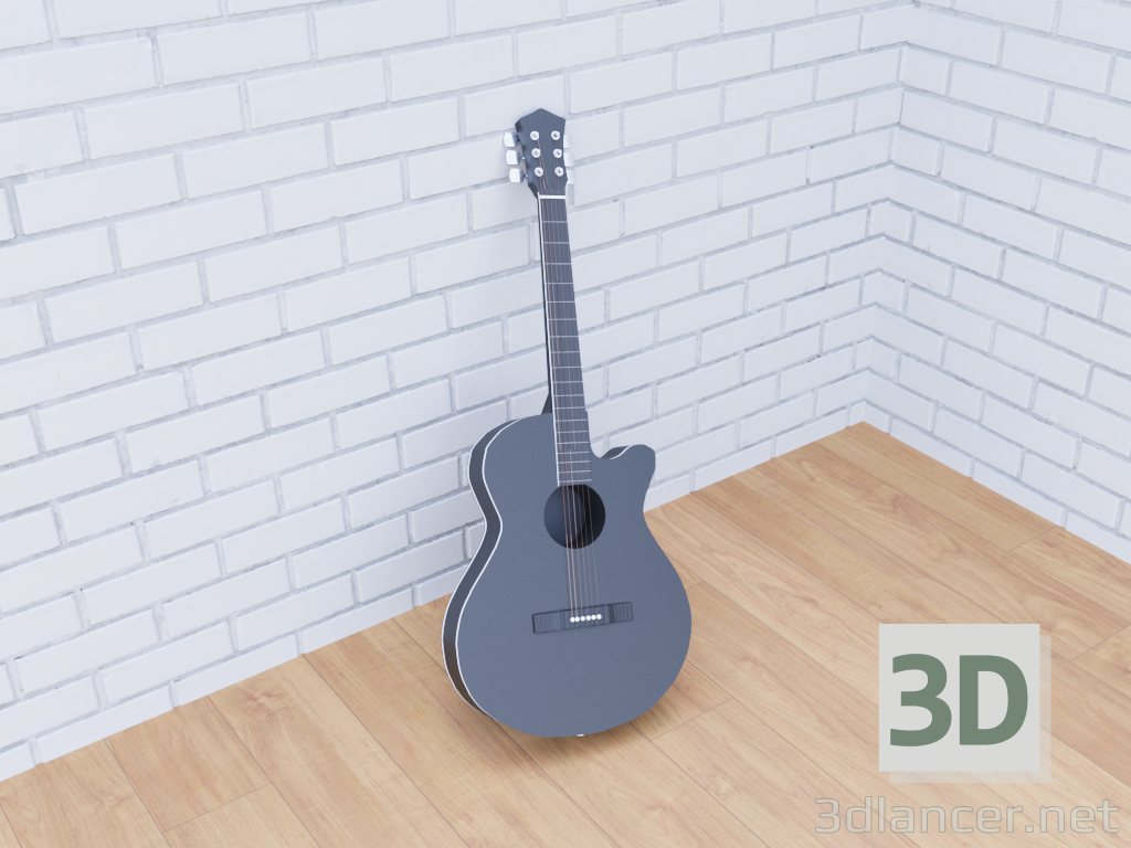 3 डी गिटार मॉडल खरीद - रेंडर
