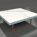 3d model Square coffee table (Blue gray, DEKTON Aura) - preview