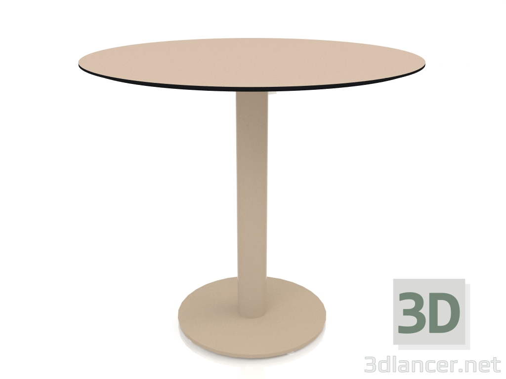 modèle 3D Table à manger sur pied colonne Ø80 (Sable) - preview