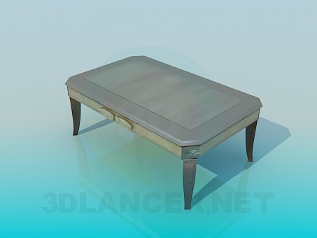modello 3D Tavolino da salotto grigio - anteprima