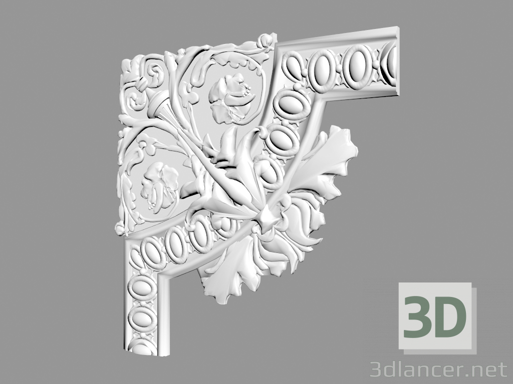 3D modeli Köşe elemanı CF602-A - önizleme