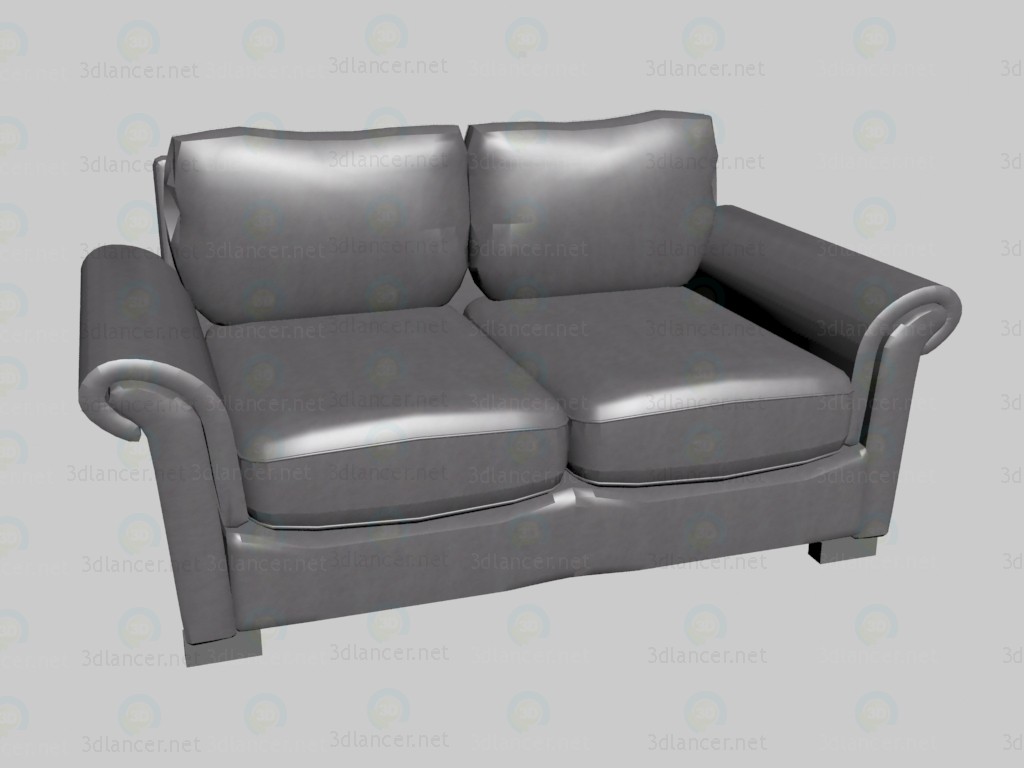 modello 3D Letto doppia divano klimt - anteprima