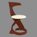 3D Modell Stuhl mit Lederpolsterung im Jugendstil - Vorschau